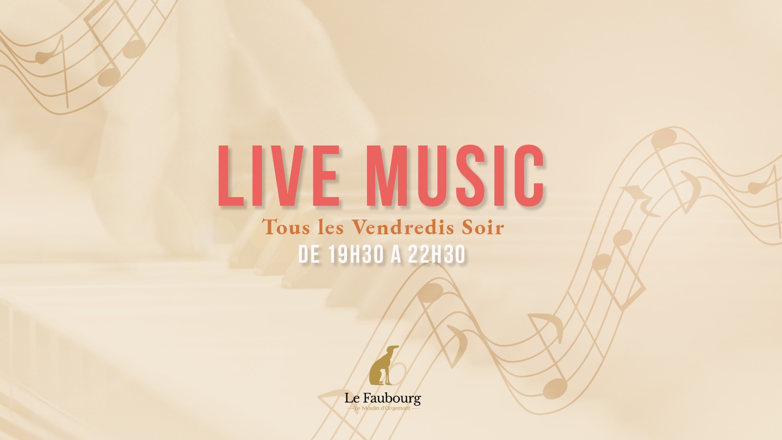 banniere live music faubourg vendredis soir - Le Moulin d'Orgemont